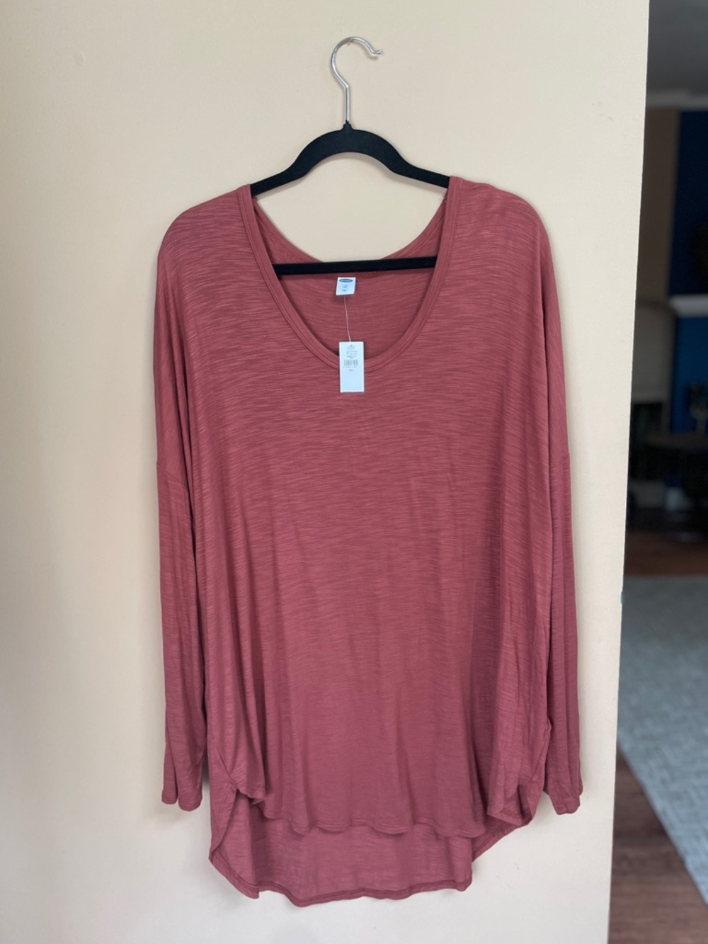 Old Navy Womens Luxe Scoop Neck Tunic Top 2XL XXL Long Sleeves Stretchy Soft - Picture 4 of 6